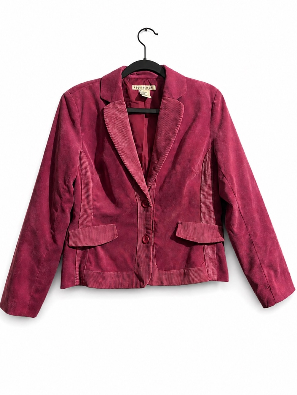 Requirements Women's Raspberry Corduroy Blazer Jacket